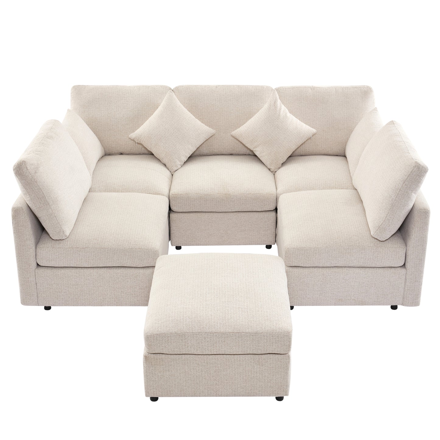 5 Seater Reversible Modular Sectional Sofa