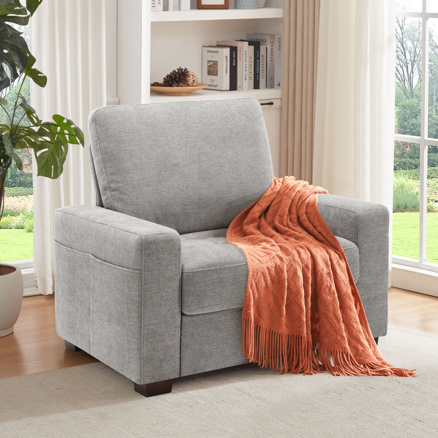 38.5'' Wide Modern Accent Chair & Single Sofa Lounge for Living Room