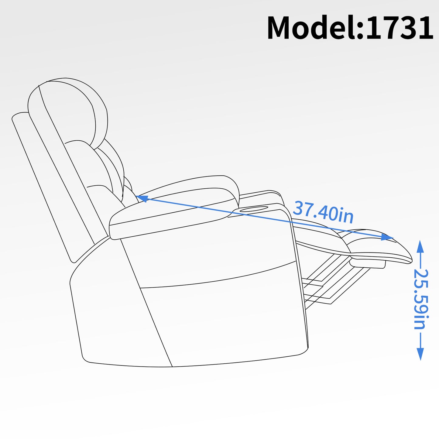 0060 Power Lift Recliner Chair for Elderly with Removable Cover
