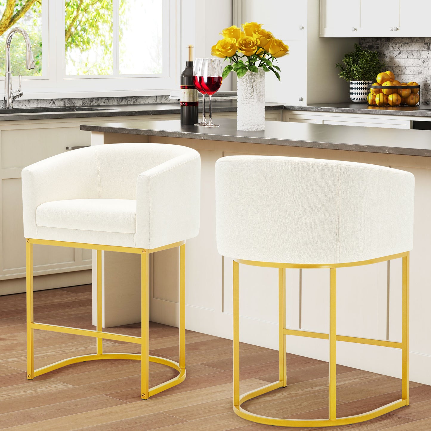26" H Modern Counter Height Bar Stools