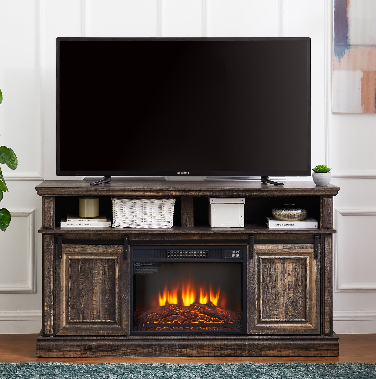 58'' Fireplace TV Stand for TVs up to 65"