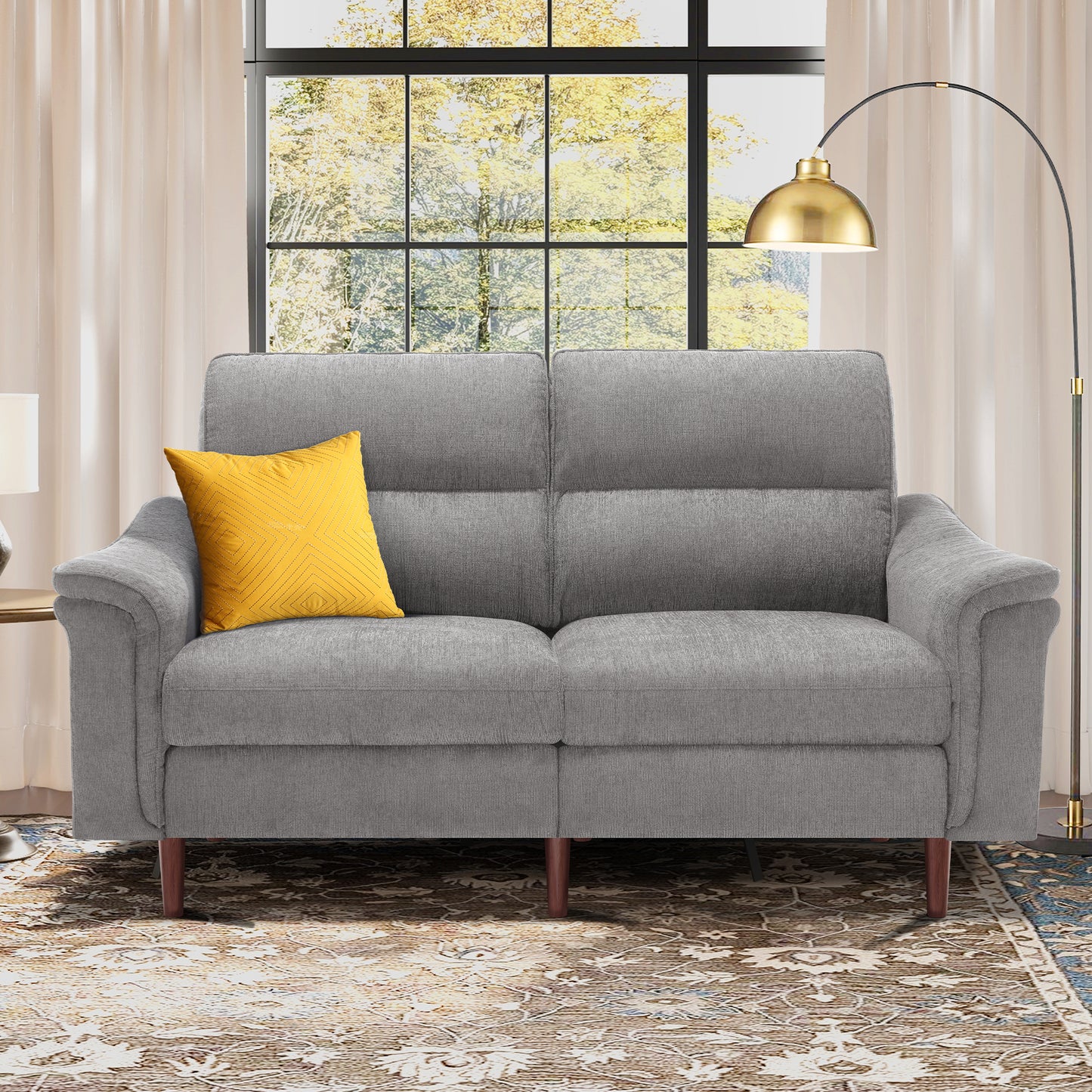 Modular Sectional Sofa With High Backrest