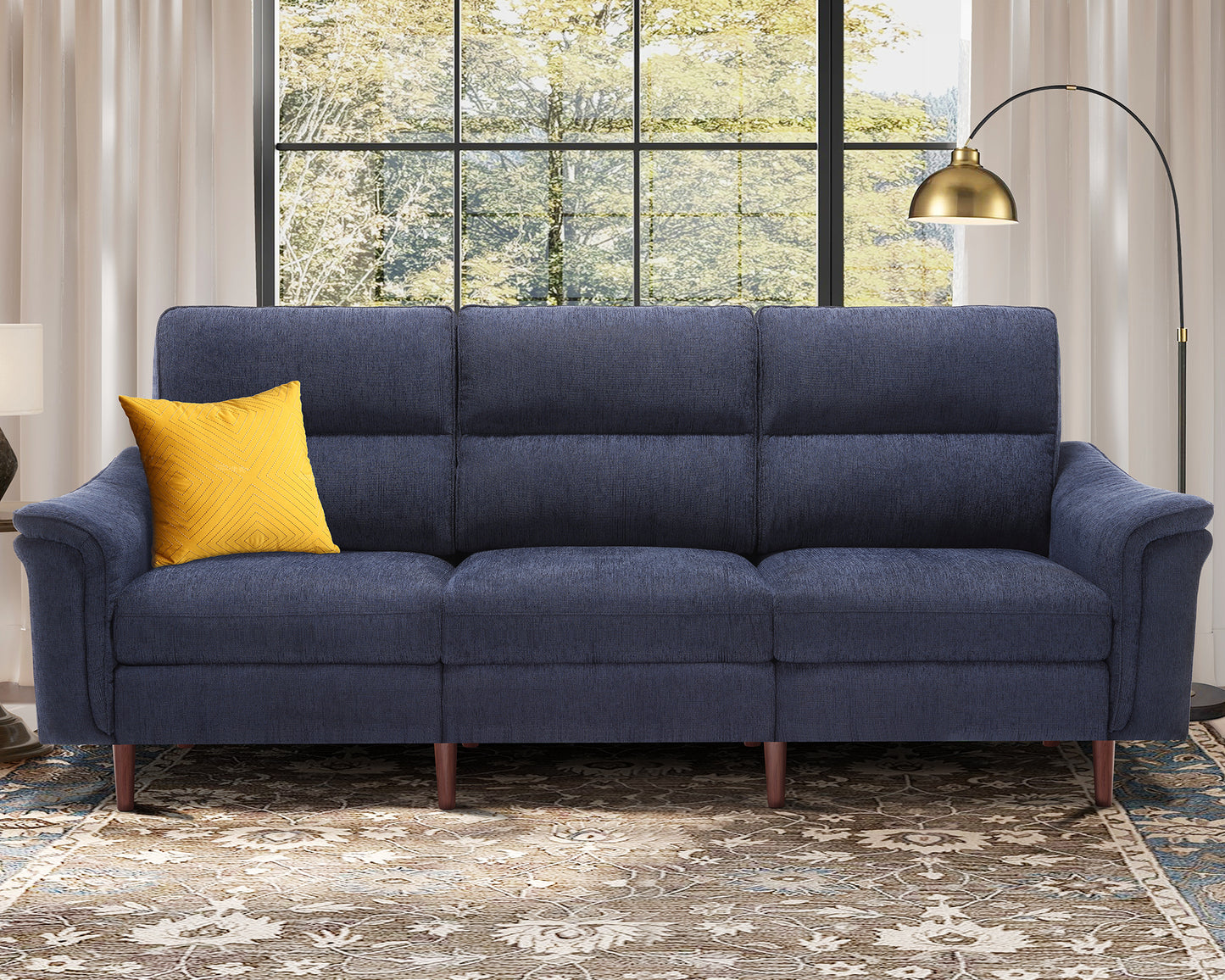 Modular Sectional Sofa With High Backrest