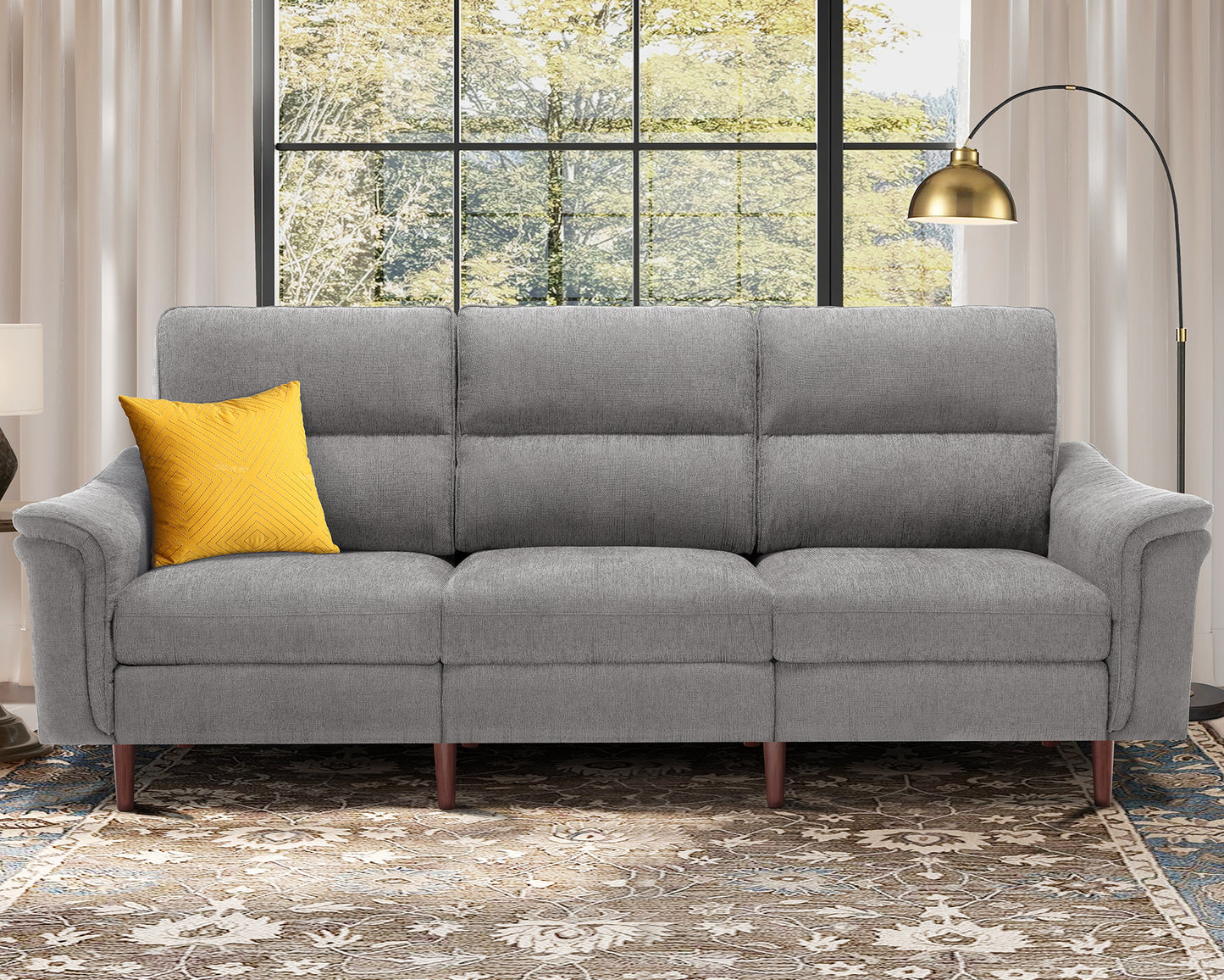 Modular Sectional Sofa With High Backrest
