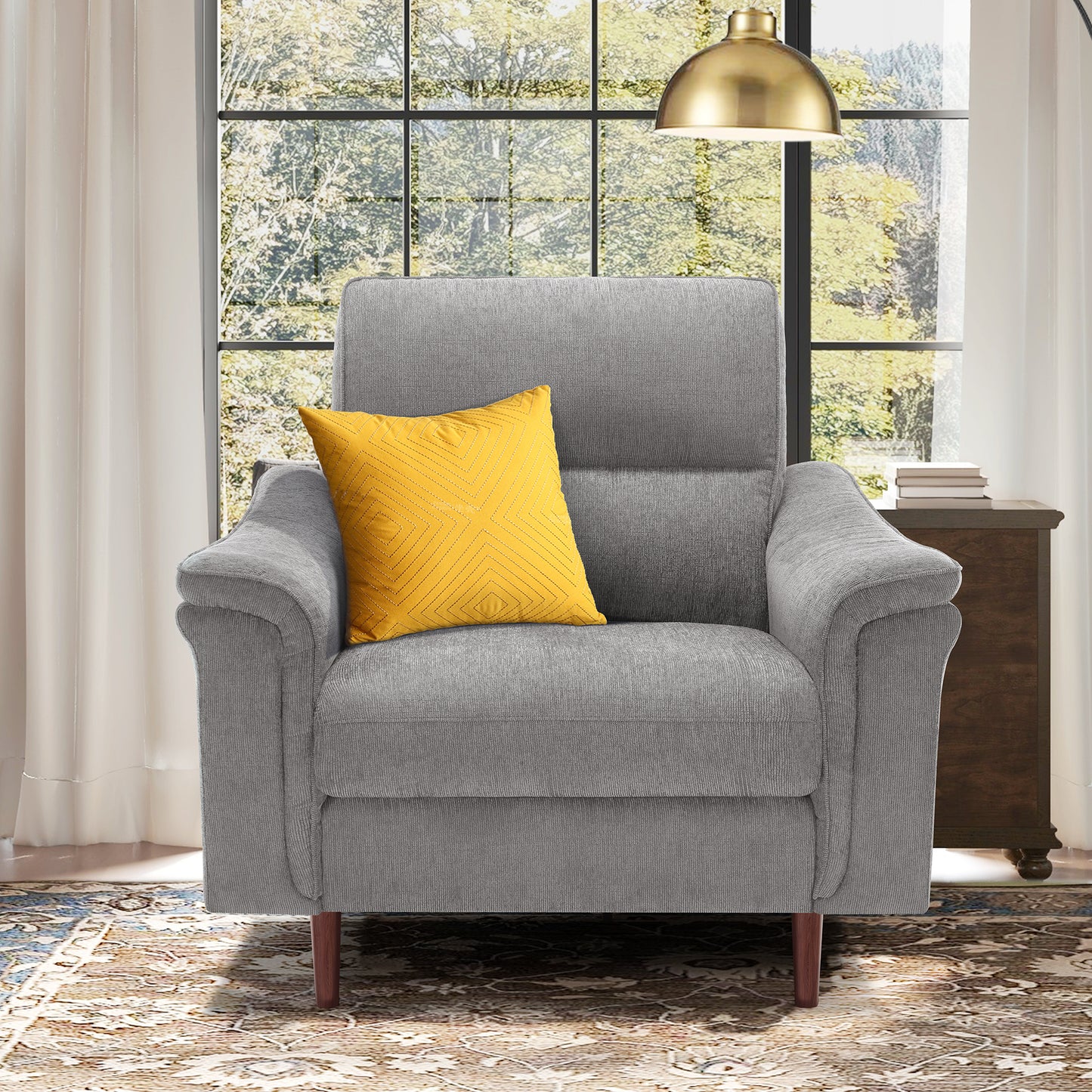 Modular Sectional Sofa With High Backrest