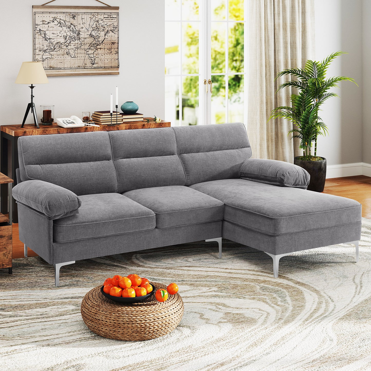 85'' Modern Sectional Sofas Couches for Living Room