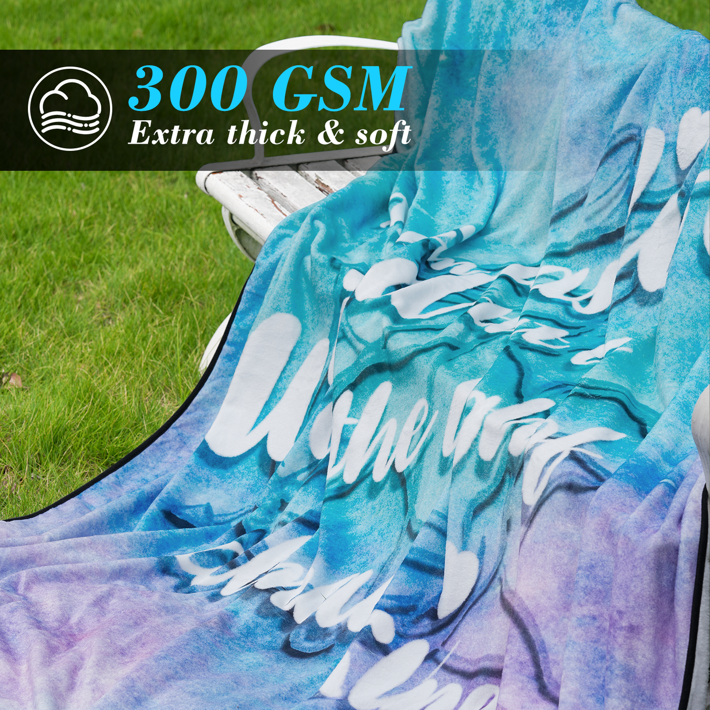 Bible Verse Mystery Box Throw Blanket,72x80,Gifts