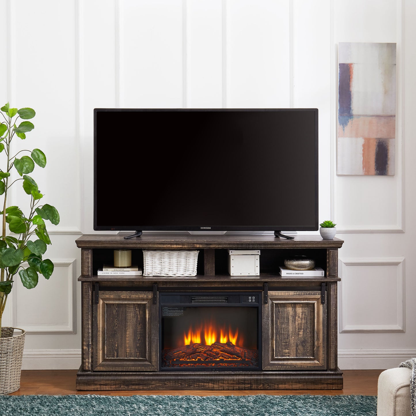 58'' Fireplace TV Stand for TVs up to 65"