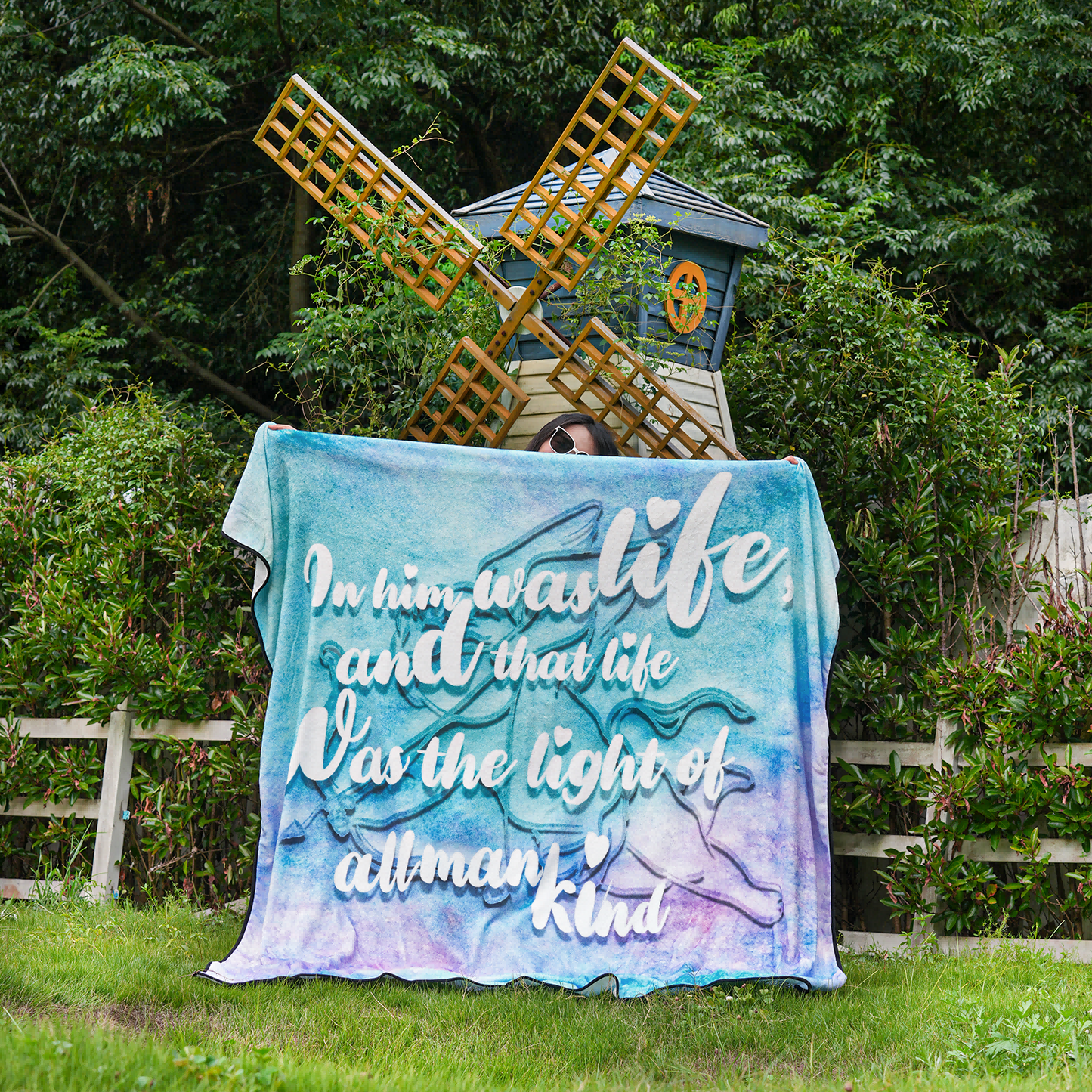 Bible Verse Mystery Box Throw Blanket,72x80,Gifts