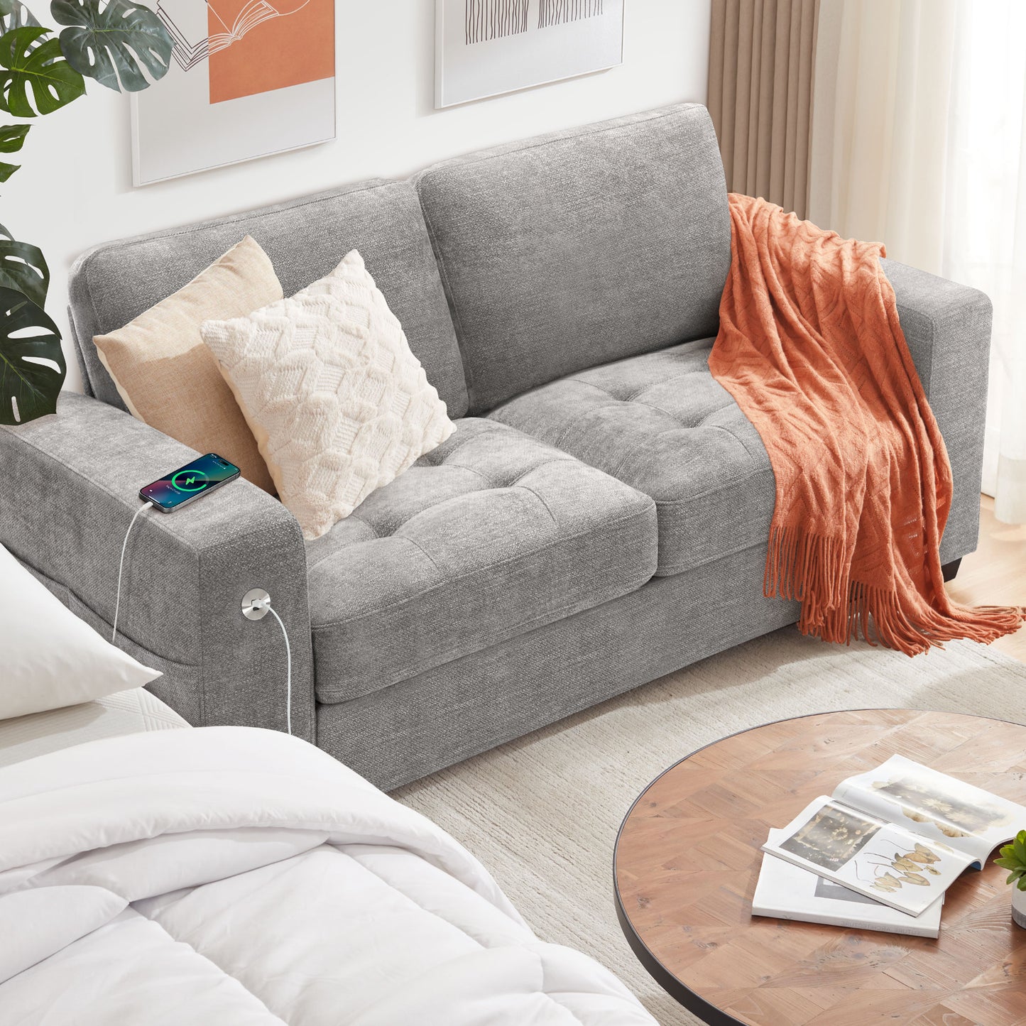 89'' Comfy Sofa Couch for Living Room