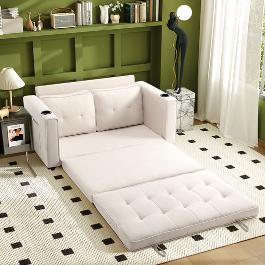 Comfy 3-in-1 Fordable Loveseat Sofa Couch for Small Space