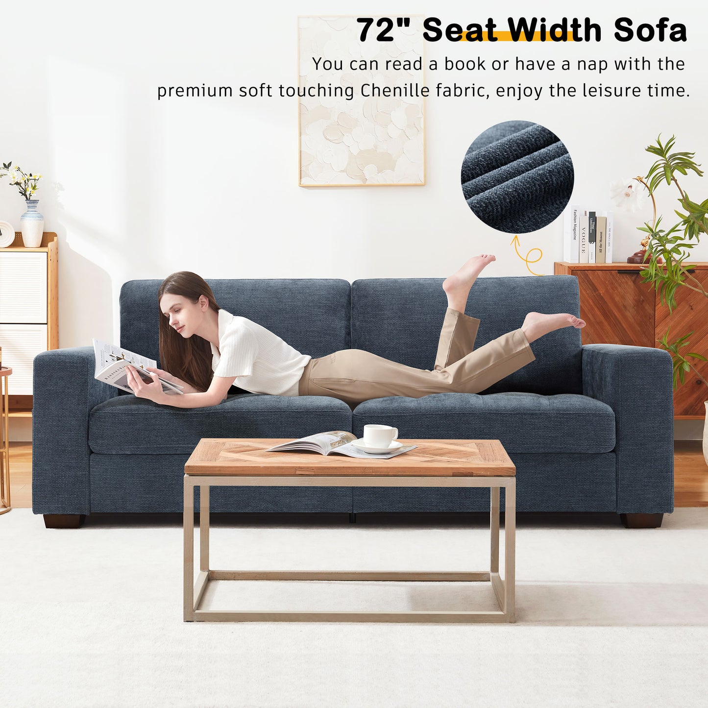89'' Comfy Sofa Couch for Living Room