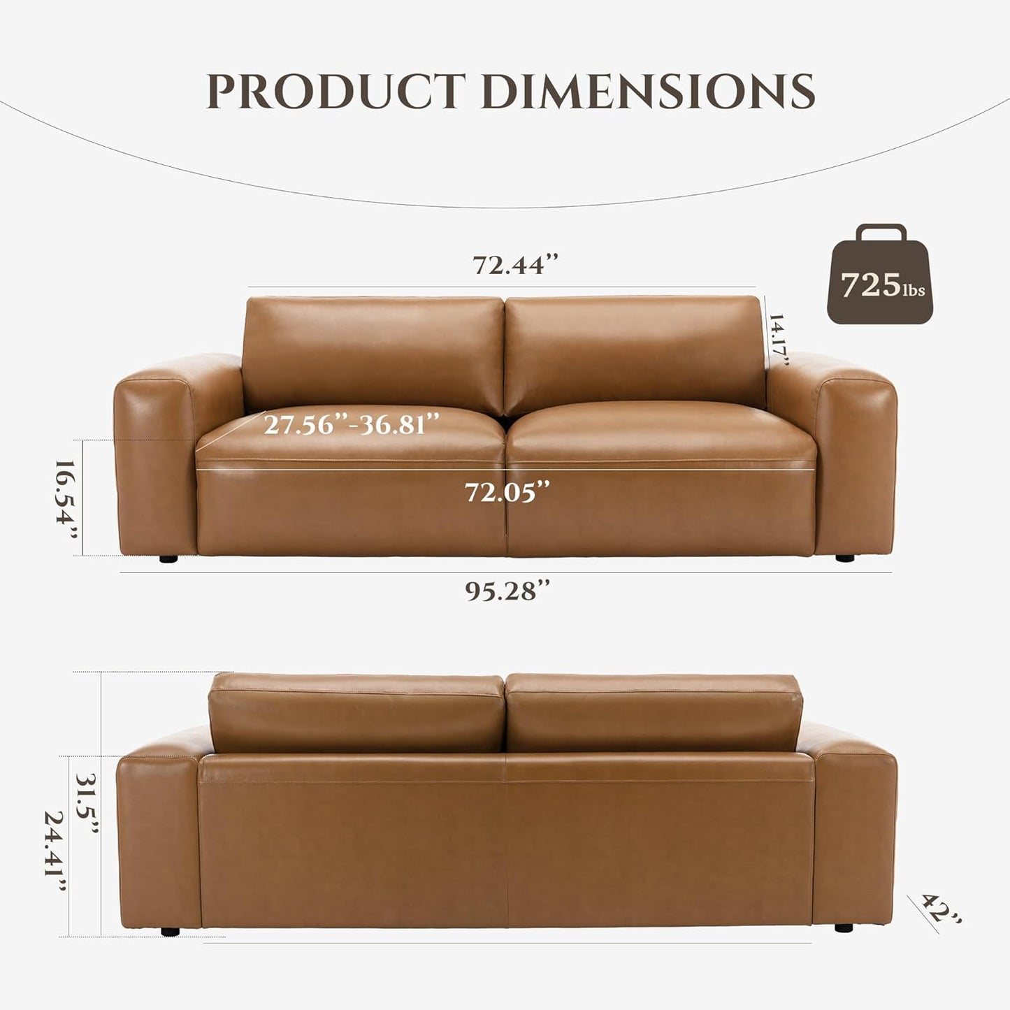 PU Leather Sofa for Living Room